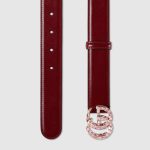 GG Marmont thin belt with crystals - Image 2